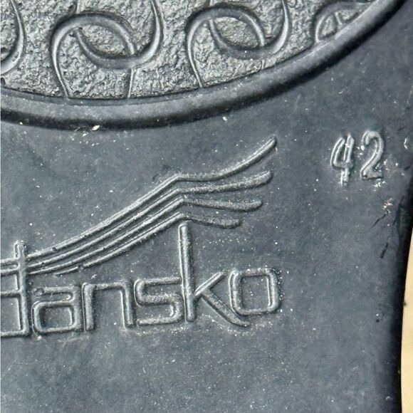 Dansko Tamara Black Leather Slip on Clog Mules Shoes EU 42 Women's size 11.5-12 - Picture 12 of 13